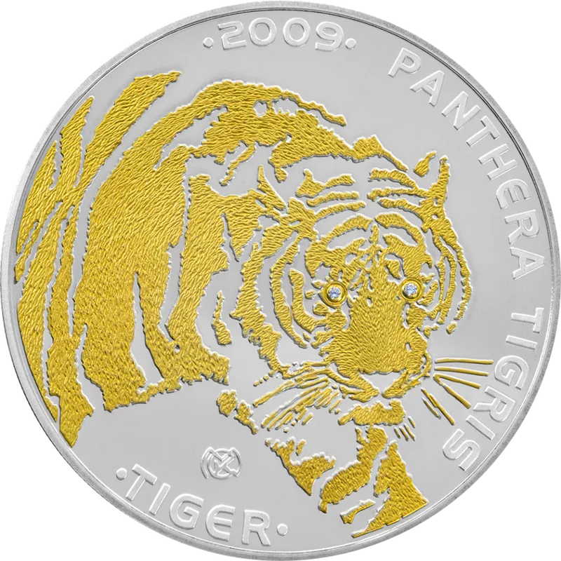 Tigr (S Dvumya Brilliantovymi Vstavkami) (100)-Reverse