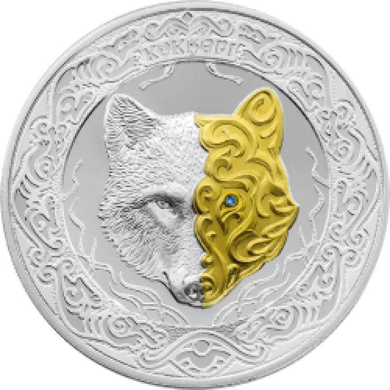 КӨКБӨРІ (The heavenly wolf) 500 tenge-Reverse