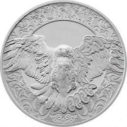 BÚRKIT — беркут. 100 тенге, 2022; мельхиор, BU.