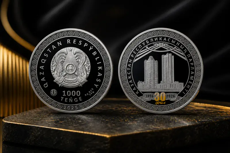 In Kazakhstan, a commemorative coin marking the 30th anniversary of Parliament will go on sale starting July 10.